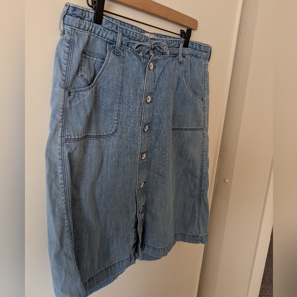 Levi's Womens 12 Denim Jean Skirt Y2k Classic Western Bohemian - Picture 5 of 7